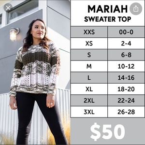 Black Lularoe Mariah Top